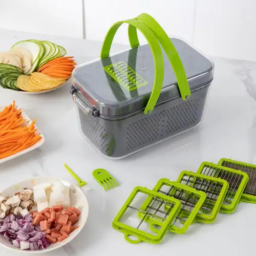 Vegetable Cutter Multifunctional Vegetable Slicer Chopper - 14 piece
