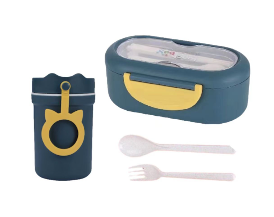 2 Piece Lunch Box with Soup/Juice/Water Cup