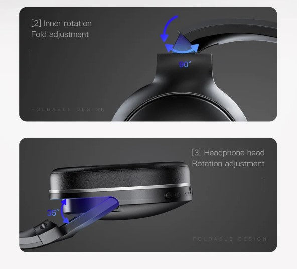Baseus D02 Wireless Headphone Bluetooth 5.0 - Black